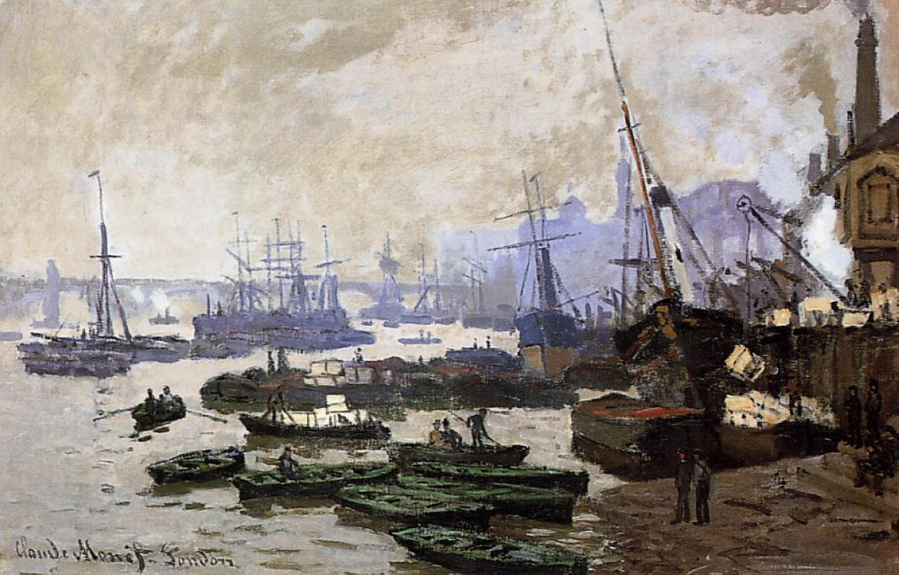 Boats in the Pool of London 1871